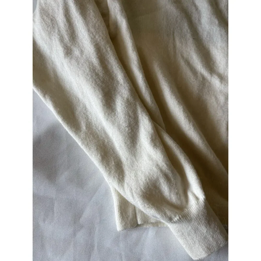 SUNDAY BEST X Aritzia Color Block Navy Stripe Sweater Cream Medium - Picture 7 of 9